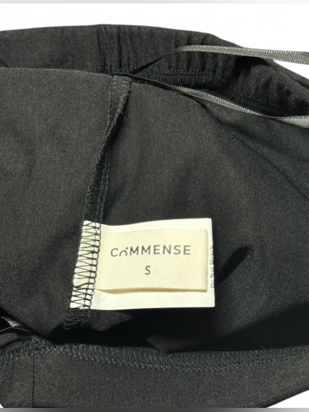 Commense Black High Waisted Maxi Pencil Skirt Stretch Minimalist Office Siren S